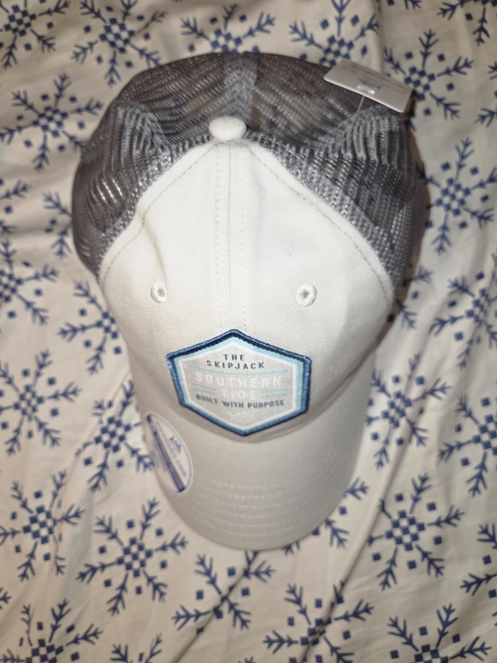 Southern Tide Built With Purpose Trucker Hat Gray .